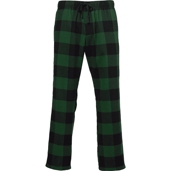 Outdoors Men's Lounge Plaid Pants – Casual, Soft Cotton-Poly Blend with Adjustable Waistband & Stylish Plaid Design, Ideal for Relaxation