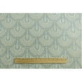 thumbnail image 4 of Cream/Blue Chenille Scallop Jacquard Home Decorating Fabric, Fabric By the Yard, 4 of 4