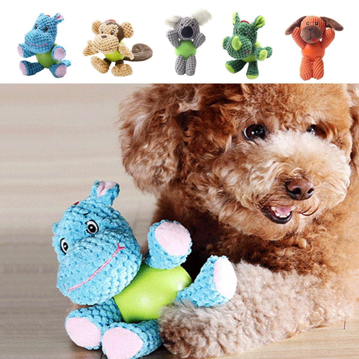 Meidiya Dog Plush Toys Dog Chew Toys Pet Squeaky Toys with Sounder