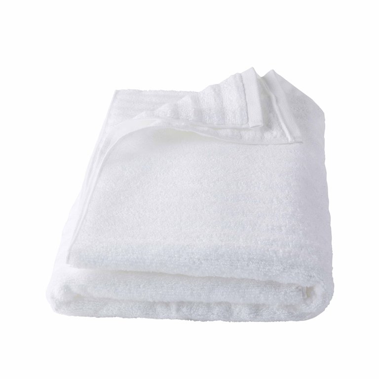 Mainstays Performance 2-Piece Towel Bath Sheet Set, Textured Arctic White