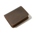 thumbnail image 4 of Cartera de cuero para hombre, cartera vintage para hombre, cartera vertical de cuero completo, cartera de piel de vaca en capas, 4 of 4