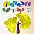 Quinlirra Clearance Praise Dance Flags with Telescopic Stick Semicircle