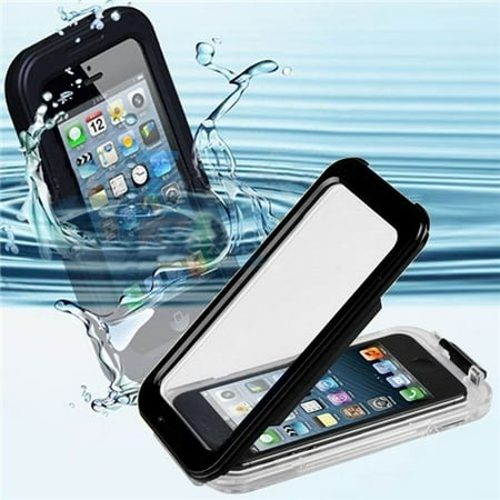 Penguin Design Silicon Case CyberTech Waterproof Phone Case for iPhone 5, 5C, 5S, Shockproof, Dirt Proof, Silicon Touch Screen Case (Black) ()