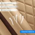 thumbnail image 2 of For Mazda 2,3,6 Car 5 Seat Covers Full Set w/ 4 Pillows Luxury PU Leather Cushion Protector Waterproof Beige, 2 of 10