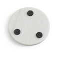 thumbnail image 3 of Kozy Kitchen Coaster Set, Premium Marble Coasters, Double-Polished Multi-Functional Drink Coasters, 100% Natural Marble Stone (4, White Marble -Round), 3 of 4