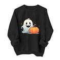 thumbnail image 2 of VKOYWKM Sweatshirts for Women Halloween Spooky Season Graphic Pullover Top Cute Crewneck Sweatshirt Oversized Long Sleeve Fall Sweatshirts, 2 of 6