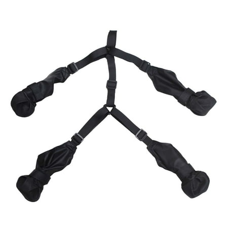 Anti- Dog Shoes With Suspenders Dog Boots For Outdoor Activities Dog Pants With Suspenders Waterproof Adjustable Dog Walking Shoes Pet Footwear For Hiking Black Xxl