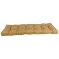 thumbnail image 3 of 60-inch by 19-inch Tufted Solid Outdoor Spun Polyester Loveseat Cushion Brown-Color, 3 of 3