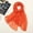 Women's Chiffon Silk Scarf-Orange, variant on LINGLANG Women's Elegant Chiffon Scarf Lightweight Solid Color Silk Sun Protection Neck Scarf Soft Breathable Head Scarf for Beach Travel & Daily Wear