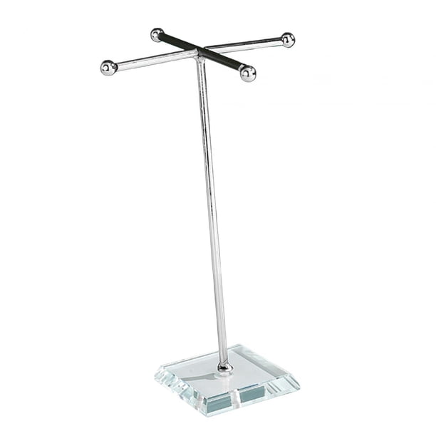 Soporte de exhibición de joyería Sunnimix Organizador de joyer de mesa Estante de joyer para collares Plata