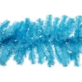 thumbnail image 6 of Northlight Pre-Lit Artificial Pine Christmas Garland - 9' - Sky Blue - Clear Lights, 6 of 7