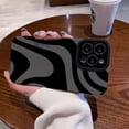 thumbnail image 5 of Ownest compatible with iPhone 12 Pro Max case with fashion simple cute zebra stripes pattern case for women girls soft silicone Protection Case for iPhone 12 Pro Max-Black, 5 of 8