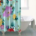 thumbnail image 4 of Pioneer Flower Floral Print Pattern Shower Curtain 36"x72" ,Bathroom Decorative Shower Curtains Set with 12 Hooks,Modern Waterproof Washable Shower Curtain, 4 of 6