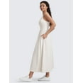 thumbnail image 2 of CRZ YOGA Square Neck Maxi Tank Dress for Women Sleeveless Padded Summer Flowy Casual Outfit with Pockets, 2 of 7