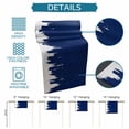 thumbnail image 6 of Abstract Navy Blue Table Runner 36 Inches, Modern Minimalist Graffiti Artwork Bed Runner Dresser Scarves Tabletop for Indoor Outdoor Parties/Ceremony/Banquet, 13"x 36", 6 of 9