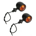 thumbnail image 2 of 2Pcs Retro Metal Motorcycle Turn Signal Lights Indicators Lamp, 2 of 11