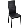 thumbnail image 3 of vidaXL Dining Chairs 2 pcs Black Faux Leather, 3 of 23