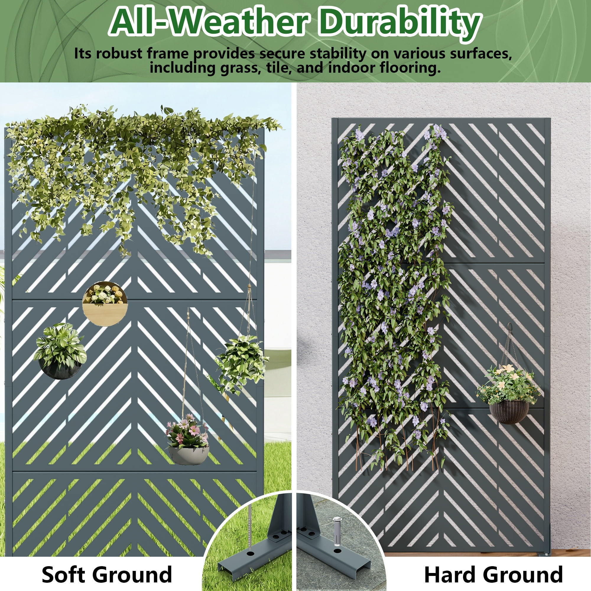 Privacy Metal Screen Fence Panel