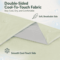 thumbnail image 3 of SUNNY HEAT Cooling Summer Comforter Twin Size 60"x80", Cooling Blanket for Hot Sleepers, Lightweight Breathable Double-Sided Quilt, Gray & Icegreen, 3 of 9