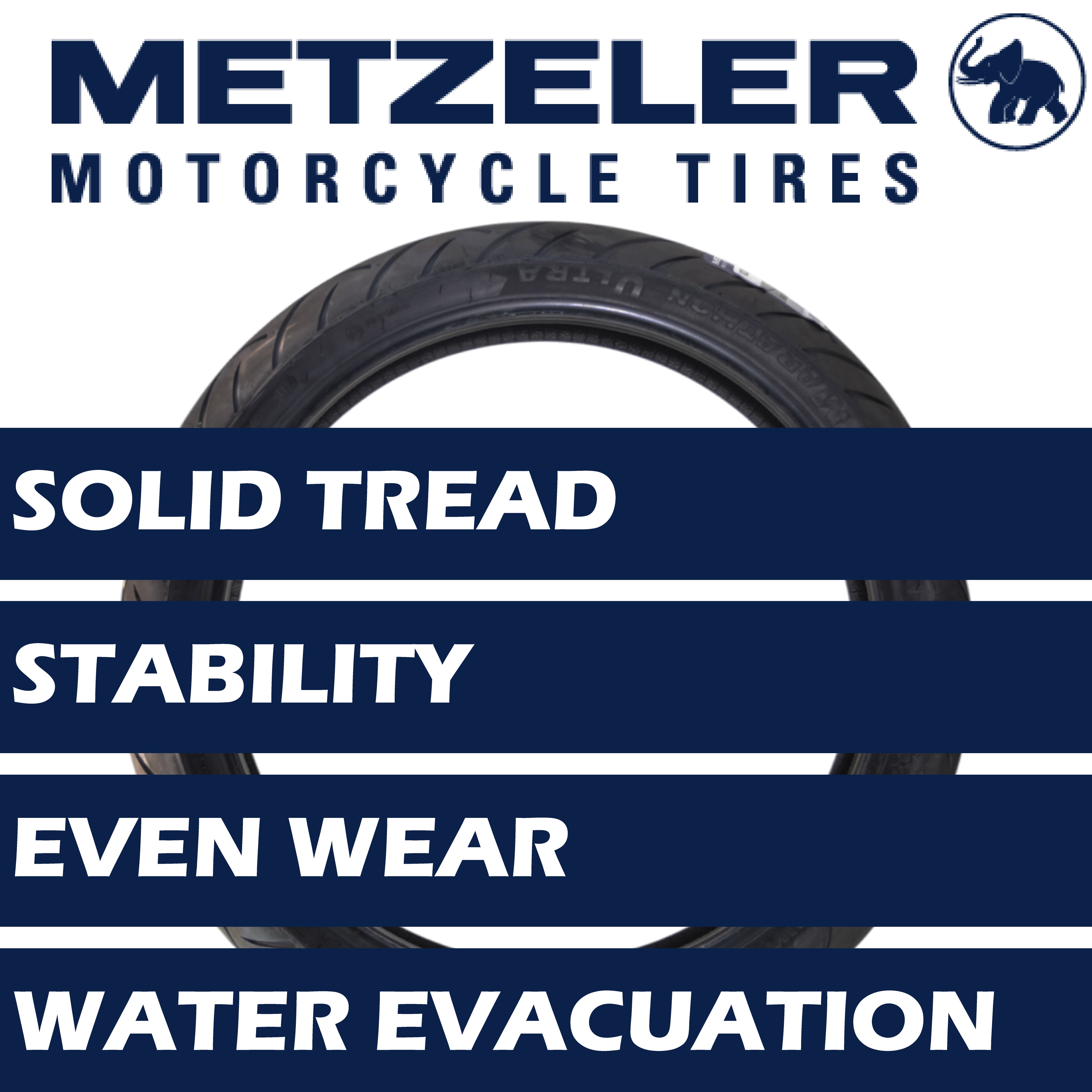 Metzeler ME 888 Marathon Ultra Front 130/80-17 65H Motorcycle Tire w/ Keychain