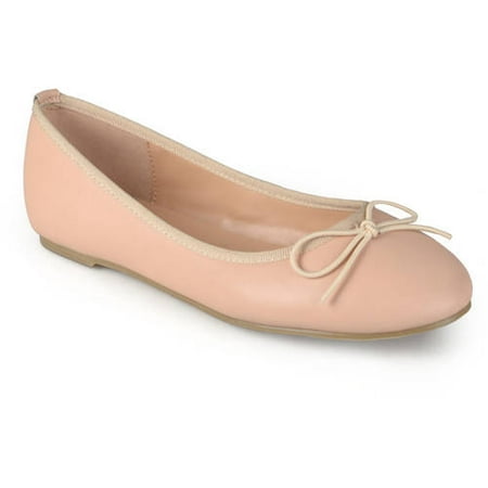 Brinley Co. Women's Classic Bow Round Toe Casual Ballet
