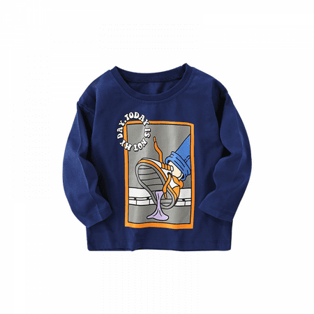 

ONTNO Toddler Round Neck Long Sleeve Pullover Sweatshirt
