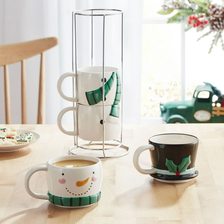 Hosting the Holidays 4-Piece Stackable Mug Set