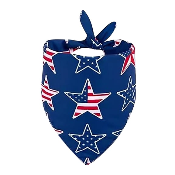 250 Anniversary Usa 4Th Of July Red, White Blue Independence Day Dog Bandana Adjustable Holiday Party Birthday Pet Independence Day Bandana Scarf
