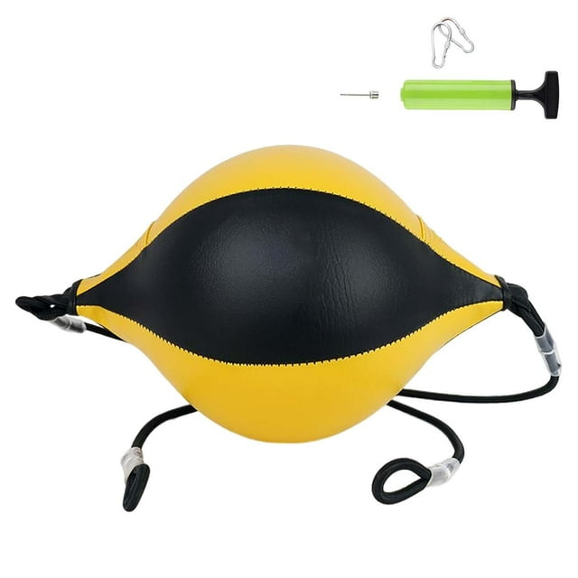Maoww Double End Punching Bag Elastic Rope Training Ball Inflatable Portable Speed B Style C