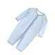 thumbnail image 2 of Mono para bebé, fino, transpirable, suave, de algodón, con cierre de botones, ropa de dormir infantil para verano, azul claro, 59cm, 2 of 5