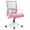 Pink, variant on HHBEAUTY Office Chair Gaming Desk Computer Chair Ergonomic Mesh Mid Back with Wheels Lumbar Support Comfy Swivel Adjustable for Home (Pink)
