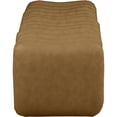 thumbnail image 6 of Meridian Furniture Atticus Brown Vegan Leather Bench, 6 of 8