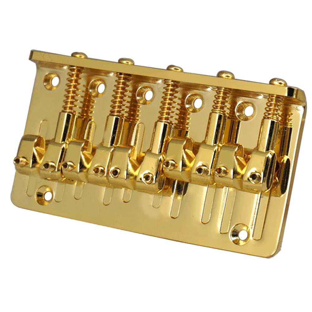 Hot Sales Adjustable 5-string Hardtail Bridge Guitar Saddles Screws Electric Box Guitar Plate Instrument Bass Bridge For Guitar