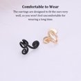 thumbnail image 4 of Jumpingount Ear Cuff sin inhibición flor forma elegante Earclip falso cartílago pendientes para Mujeres Hombres accesorios de boda Ropa, zapatos y accesorios Miscelánea Dorado Jumpingount AP012391-03, 4 of 6