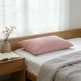 thumbnail image 4 of 2pcs 100% Cotton Standard Pillowcase Set - Non-Slip Pillow Covers, Moisture-Wicking & Wrinkle-Resistant Bedding, Soft Breathable Cotton Fabric for Comfortable Sleep, 29*19in, Pink, 4 of 6