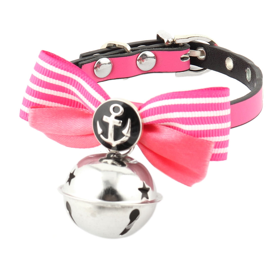 Bow Tie Collar Slide On Bow Collar Accessories Faux Leather Pink Collar Add On Bowtie