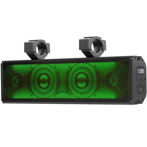 PUREVOX UTV Sound Bar 17 inch Waterproof Soundbar Bluetooth LED Lighting 400W Power 4" Full Range Speaker