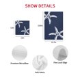 thumbnail image 5 of Navy Blue Starfish Coastal Kitchen Dish Towels for Drying Dishes Set of 4, Seaside Nautical Summer Ocean Waffle Weave Microfiber Hand Tea Bathroom Towels Quick Dry & Absorbent Towel 15.7x23.6, 5 of 5