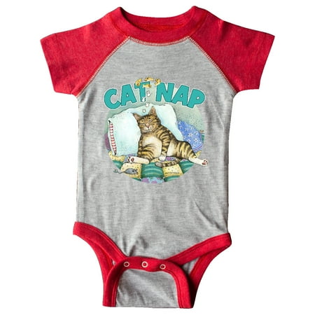 

Inktastic Cat Nap Cute Sleeping Cat Gift Baby Boy or Baby Girl Bodysuit