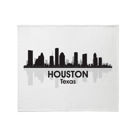 CafePress - Houston Skyline Throw Blanket - Soft Fleece Throw Blanket, 50"x60" for All Ages