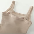 thumbnail image 5 of Tank Tops For Women Solid Color With Chest Pad Bra One Tank Top Sling Camisole Tops For Women, 5 of 6