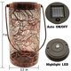 thumbnail image 2 of Linterna solar Led, lámpara de árbol, patio exterior, lámpara de paisaje, decoración, lámpara colgante de hierro hueco, 2 of 2