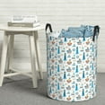 thumbnail image 6 of Honeii Lighthouse And Sea Print Laundry Hamper Basket,Baby Nursery Woven Storage Basket for Toys Bin,Pillows,Blankets,Clothes-Medium, 6 of 6
