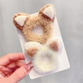 2024 Furry Hair Scrunchies Cute Hair Bands With Cat Deer Bear Ears