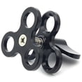 thumbnail image 4 of Brazos articulados de aleación de aluminio, abrazadera de 3 secciones, soporte de lámpara de luz de relleno para buceo, accesorio de fotografía subacuática, color negro, 4 of 8