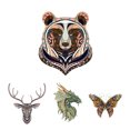 thumbnail image 3 of 10 Pieces Heat Transfer Patterns T-Shirt Decorations Decals Clothes Printing Decals Sheets Household DIY Crafting Fabric Making Accessories Type 1, 3 of 9