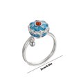 thumbnail image 2 of Anillo de plata tailandés Anillo de pareja Hombre y mujer Ágata de transferencia de mantra de seis caracteres Wmkox8yii  fajkfhkj2079, 2 of 4