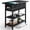 Black, variant on Yoobure End Table with Charging Station, Flip Top Side Table with USB Ports and Outlets, Sofa Couch Table Bedside Table for Living Room Bedroom, Narrow Nightstand with Storage Shelves for Small Space