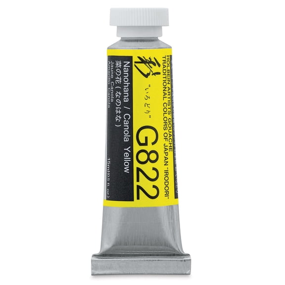 Holbein Irodori Artist Gouache - Canola Yellow, 15 ml, Tube