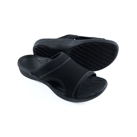 PowerStep® Archwear⢠Men's Slide Sandals Black - 8100-10
